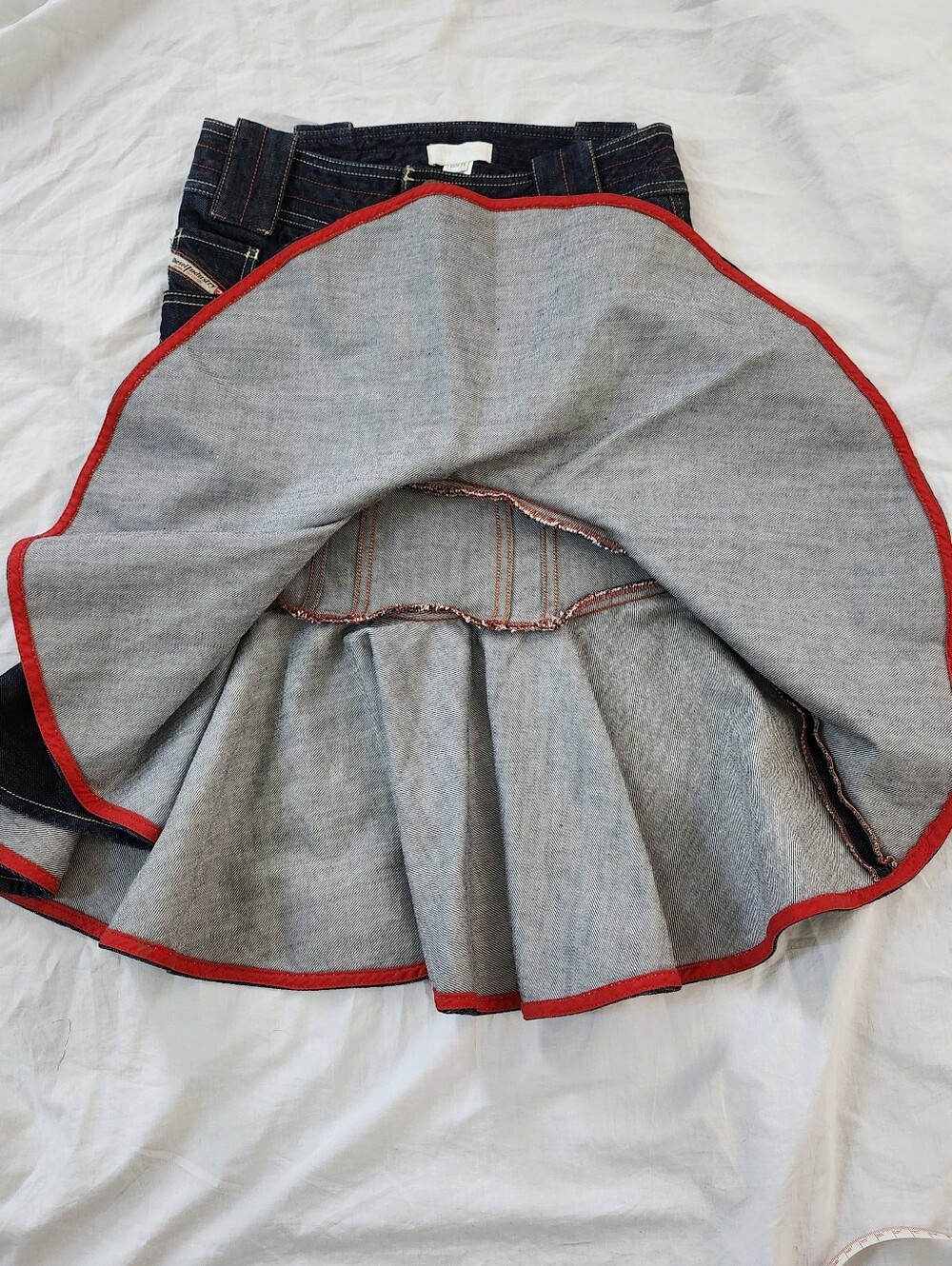 Diesel 100% Cotton Skirt, Denim Blue in Size 6 - Picture 8 of 11